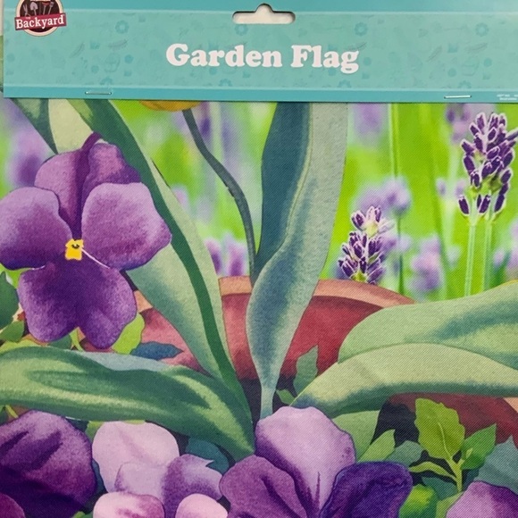 Garden Yard Flag Pansies Flower Pot Floral Purple Multicolor 12 X 18 in - Picture 5 of 13